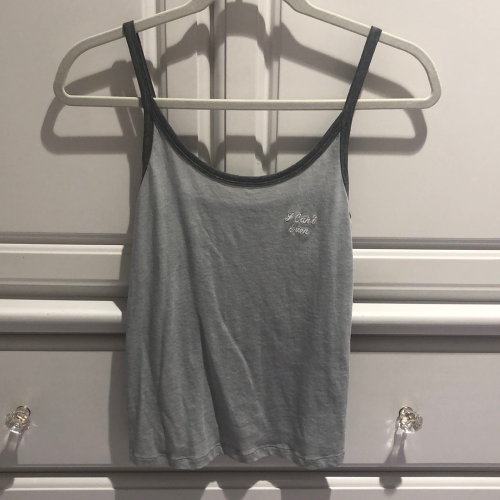 VS Pink Grey Tank Top